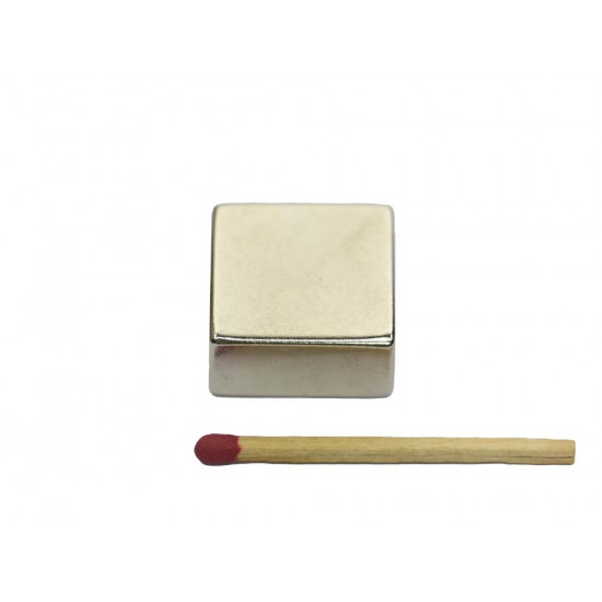 Ímã de neodímio bloco 25,4 x 25,4 x 12,7 mm - N42